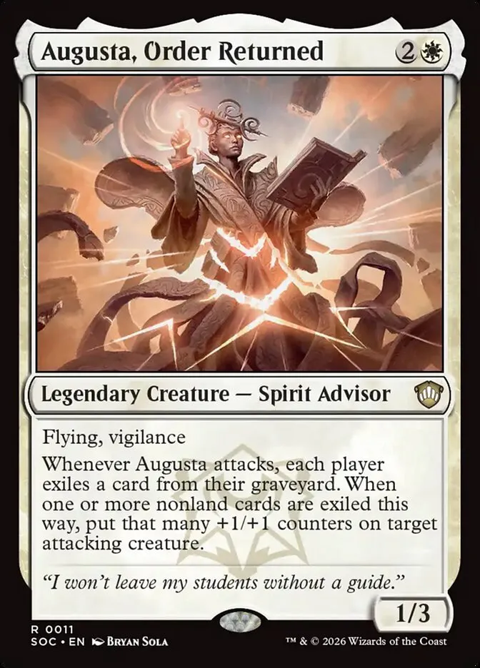 Augusta, Order Returned Front Face