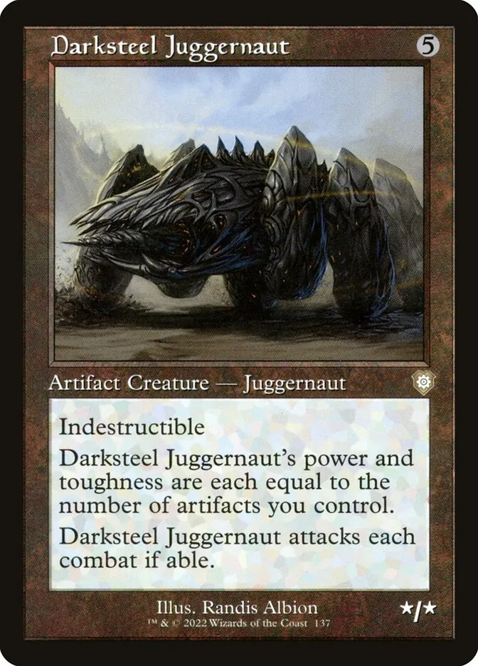 Darksteel Juggernaut Front Face
