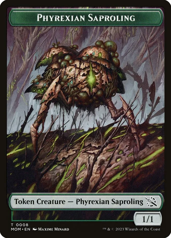 Phyrexian Saproling Front Face