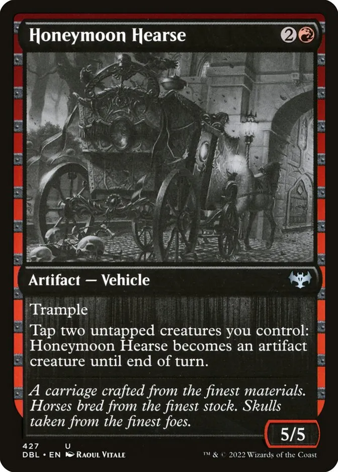 Honeymoon Hearse Front Face