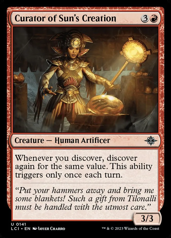 Curator of Sun's Creation Front Face