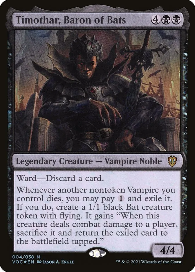 Timothar, Baron of Bats Front Face