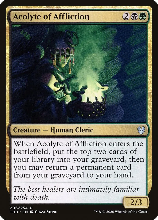 Acolyte of Affliction Front Face