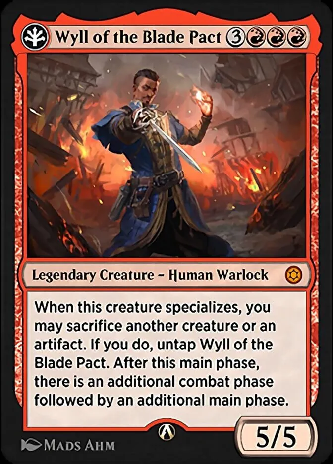Wyll of the Blade Pact Front Face