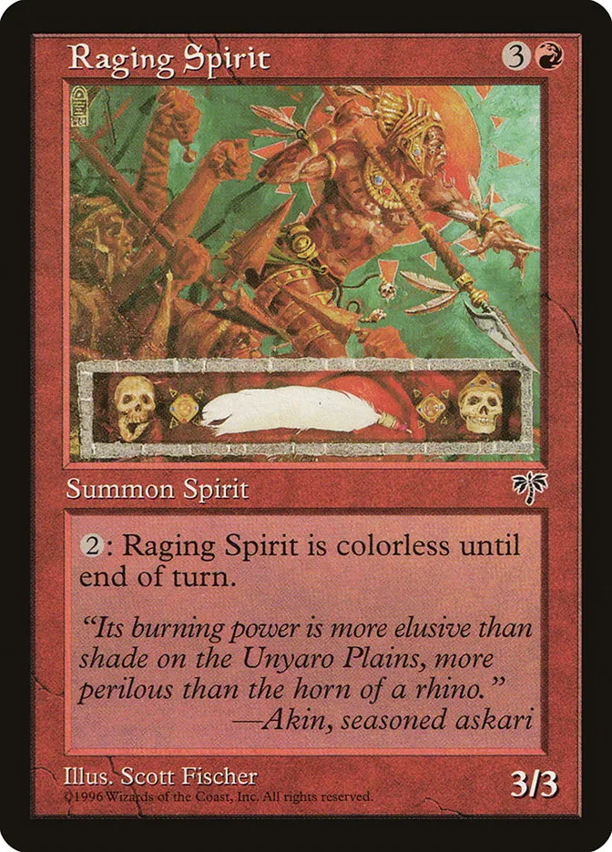 Raging Spirit Front Face