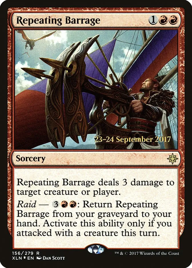 Repeating Barrage Front Face