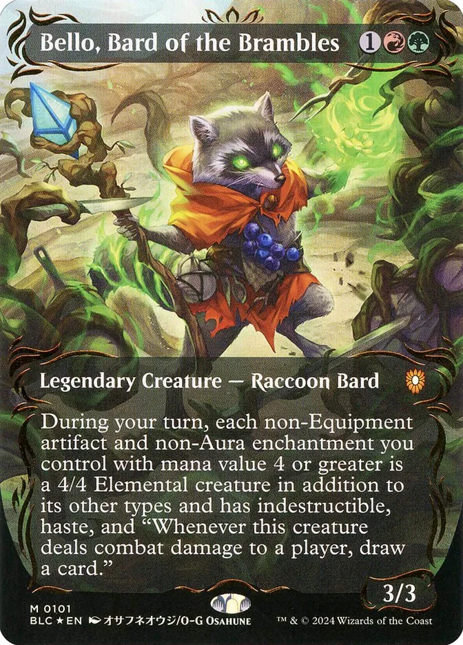 Bello, Bard of the Brambles Front Face