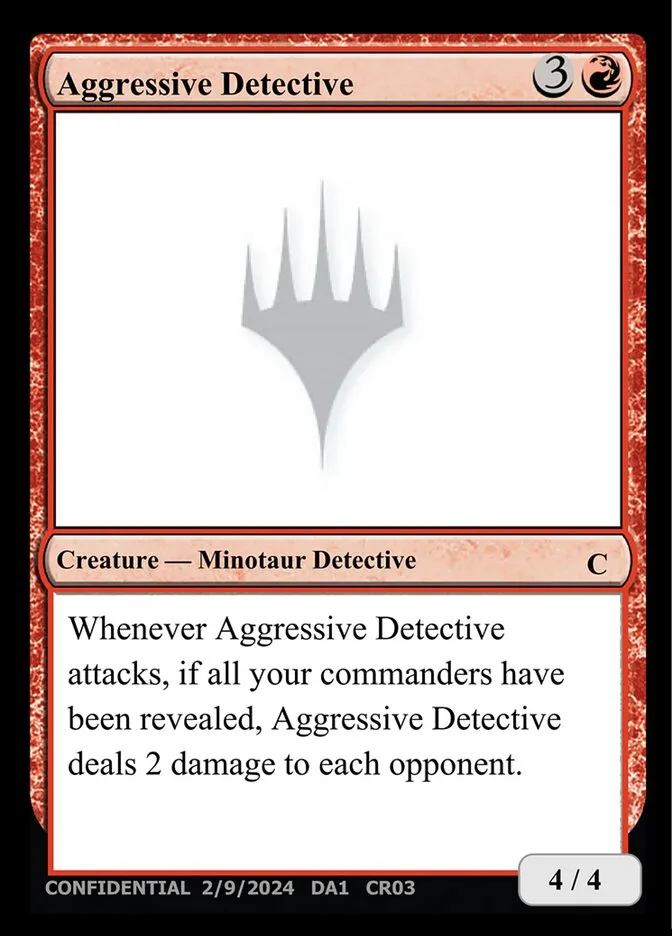 Aggressive Detective Front Face
