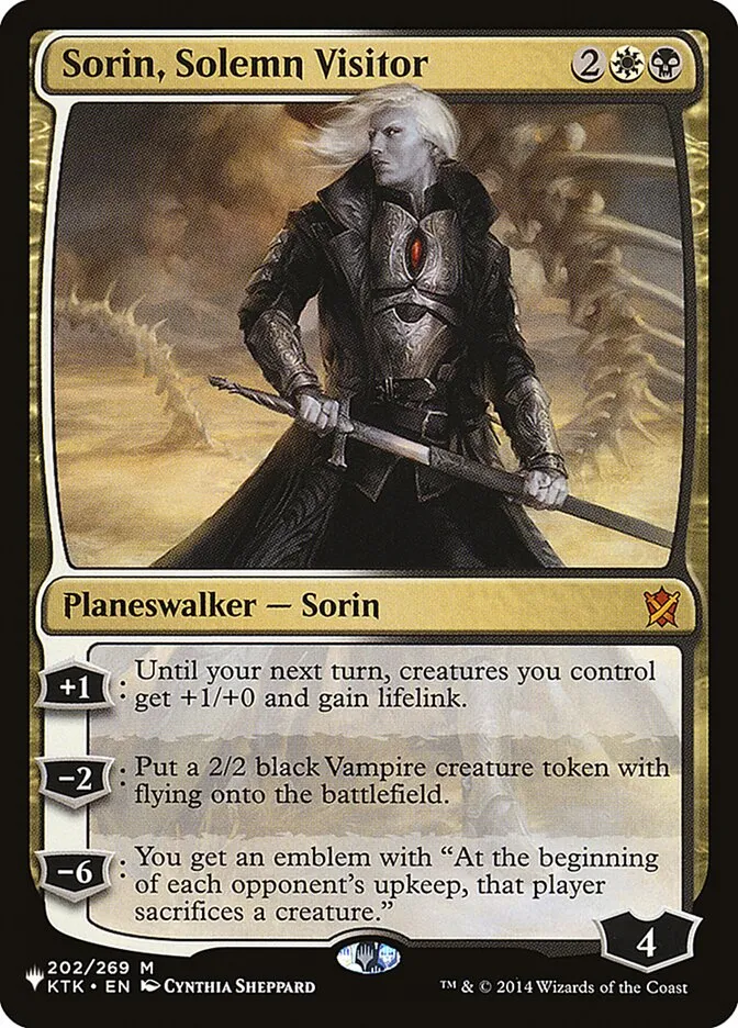 Sorin, Solemn Visitor Front Face