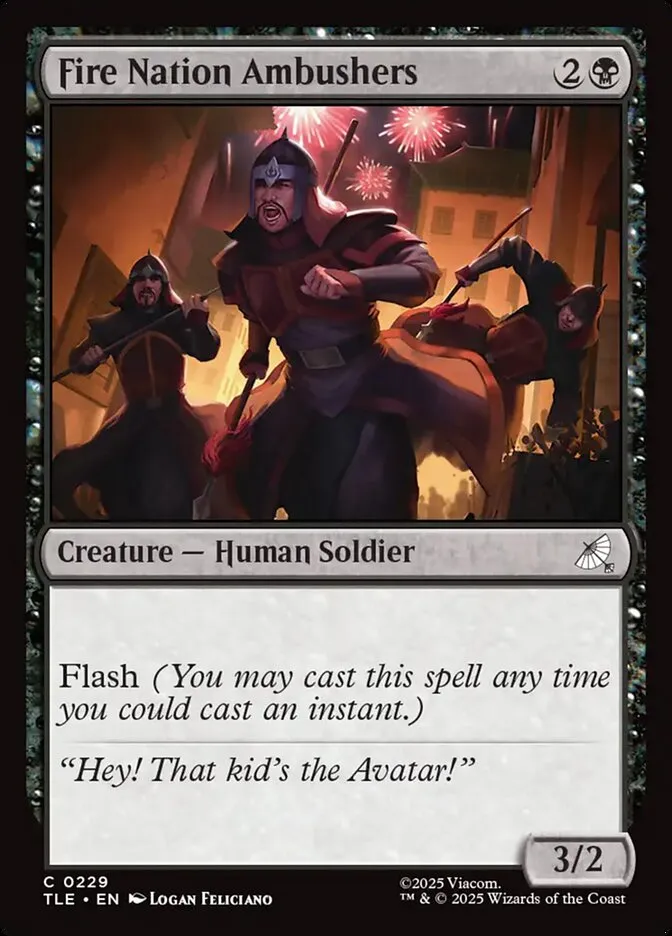 Fire Nation Ambushers Front Face