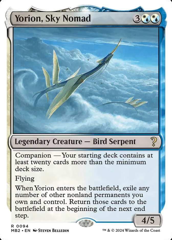 Yorion, Sky Nomad Front Face