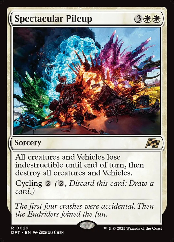 Spectacular Pileup Front Face