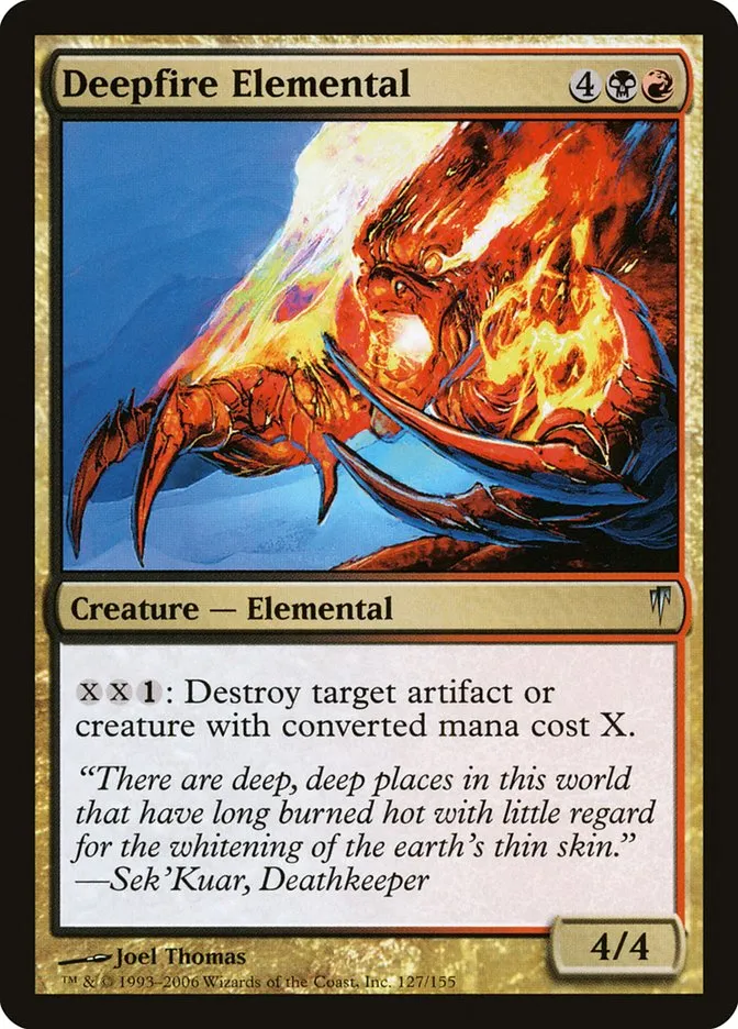 Deepfire Elemental Front Face