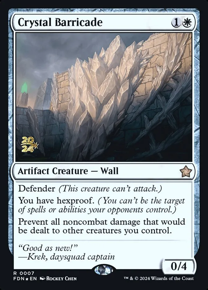 Crystal Barricade Front Face