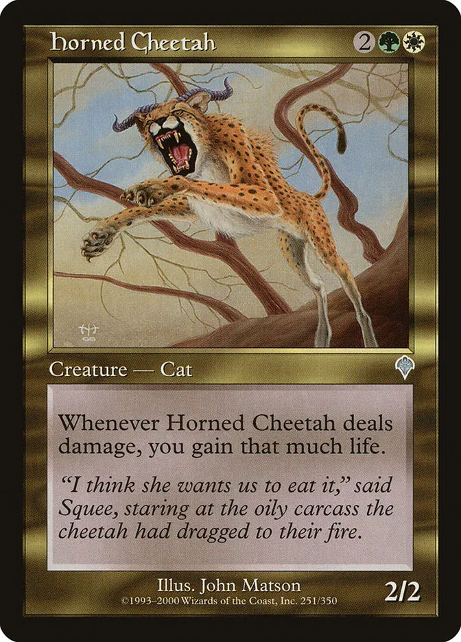 Horned Cheetah Front Face