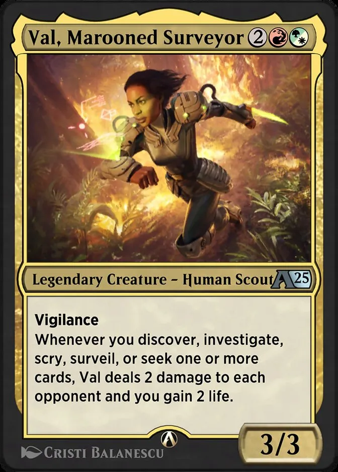 Val, Marooned Surveyor Front Face
