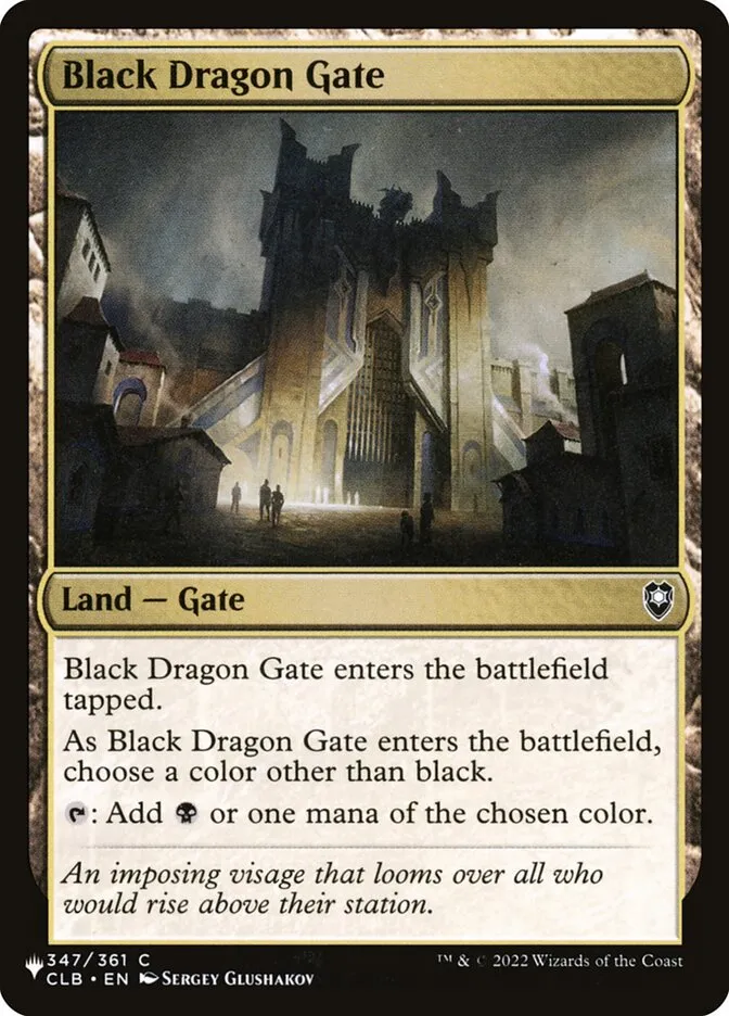 Black Dragon Gate Front Face