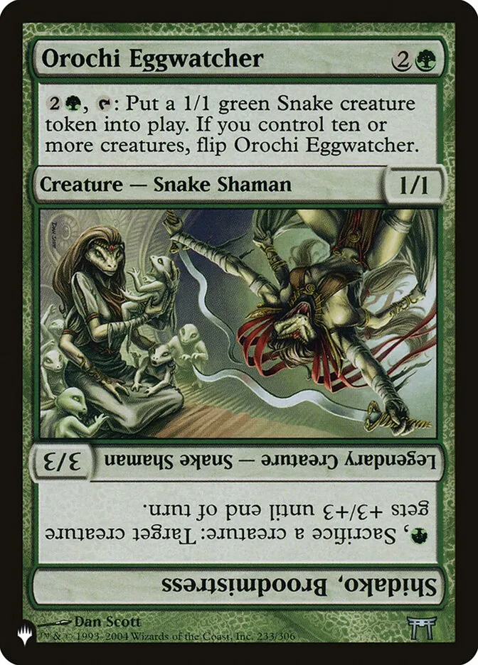 Orochi Eggwatcher // Shidako, Broodmistress Front Face