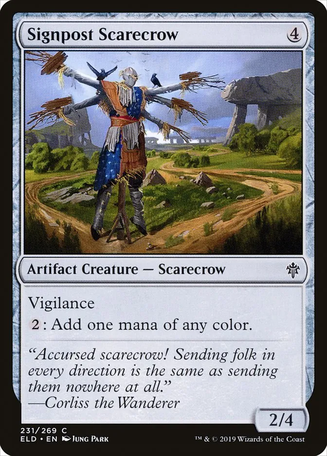 Signpost Scarecrow Front Face