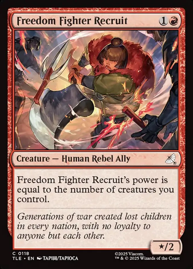 Freedom Fighter Recruit Front Face