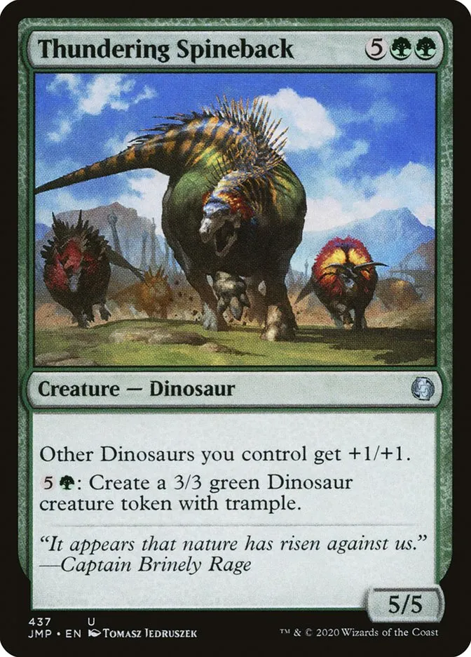 Thundering Spineback Front Face