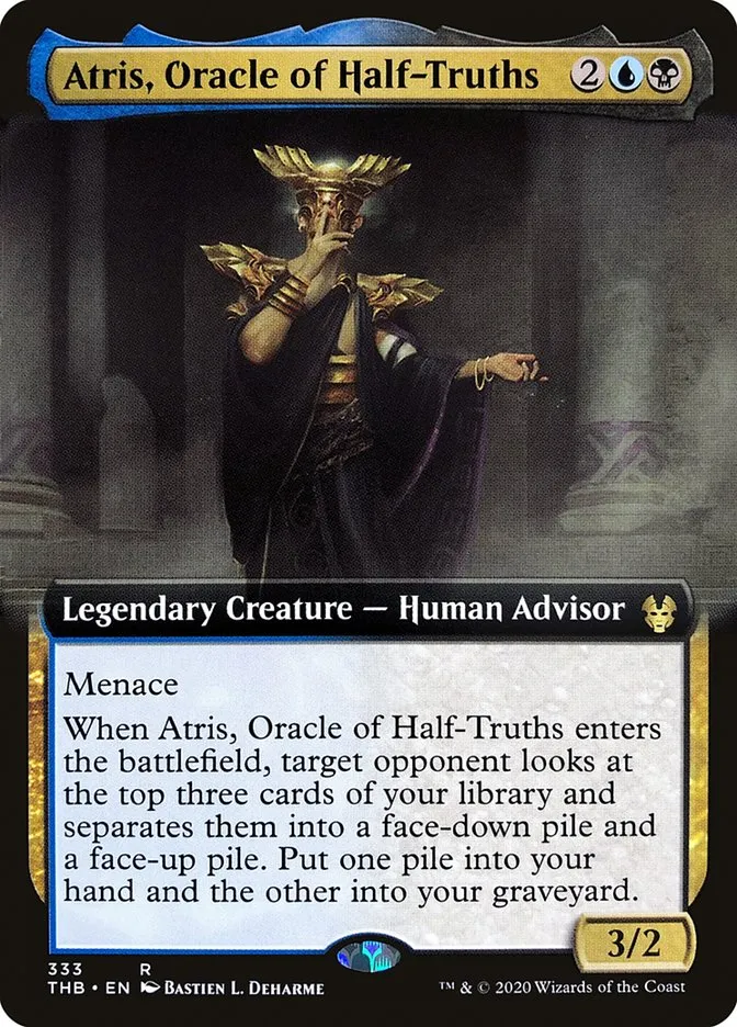 Atris, Oracle of Half-Truths Front Face