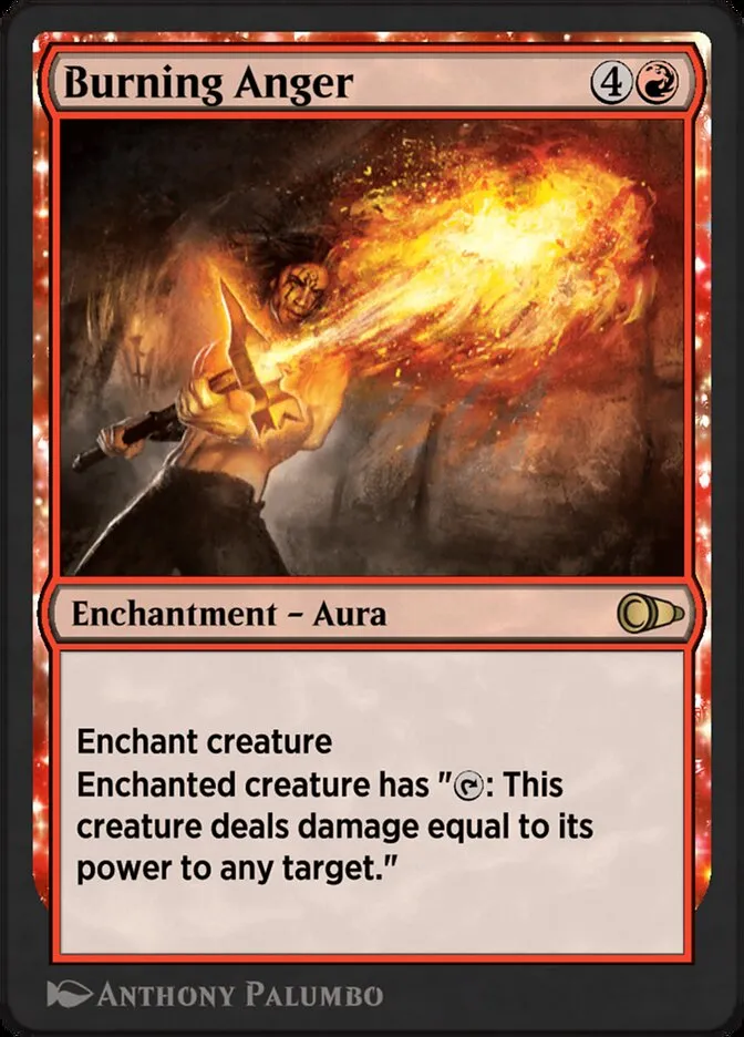 Burning Anger Front Face