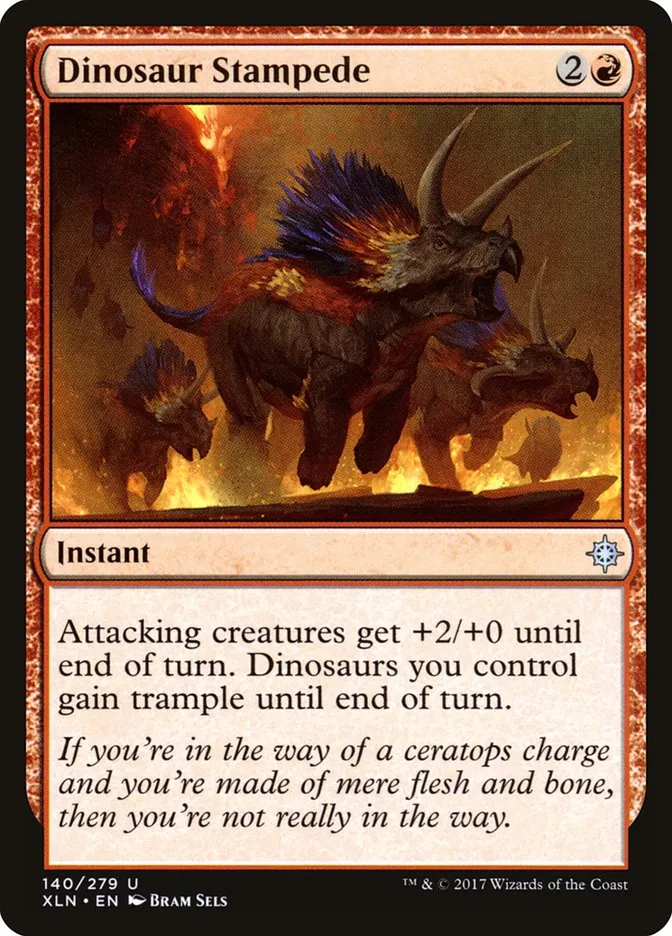 Dinosaur Stampede Front Face