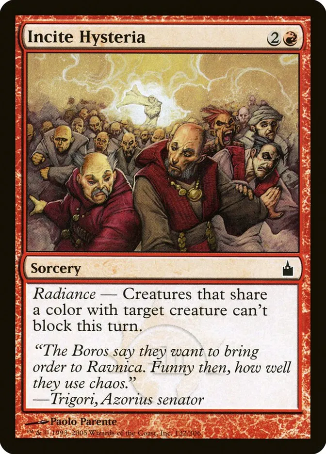 Incite Hysteria Front Face