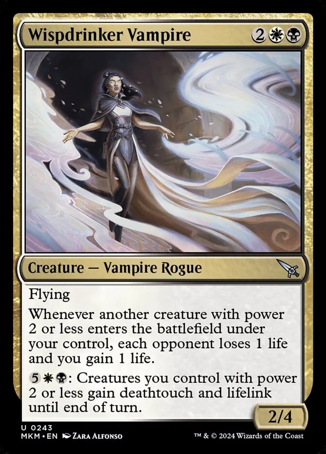 Wispdrinker Vampire Front Face
