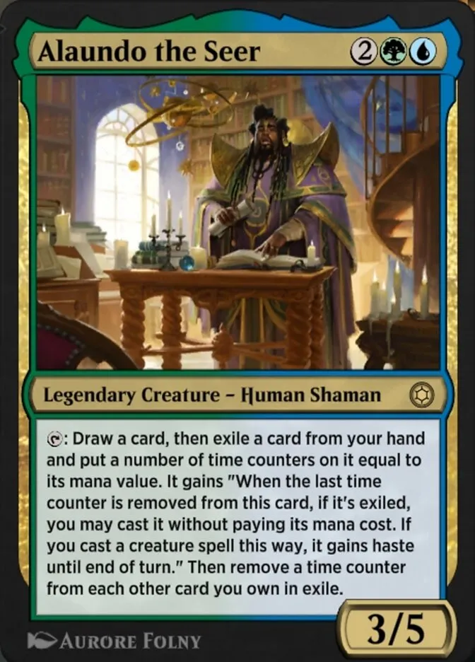 Alaundo the Seer Front Face