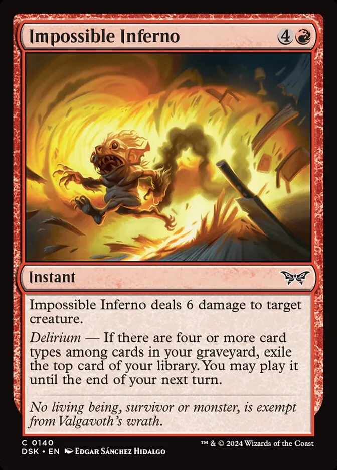 Impossible Inferno Front Face