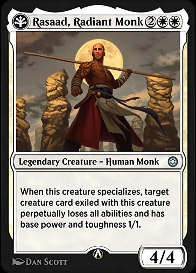 Rasaad, Radiant Monk Front Face