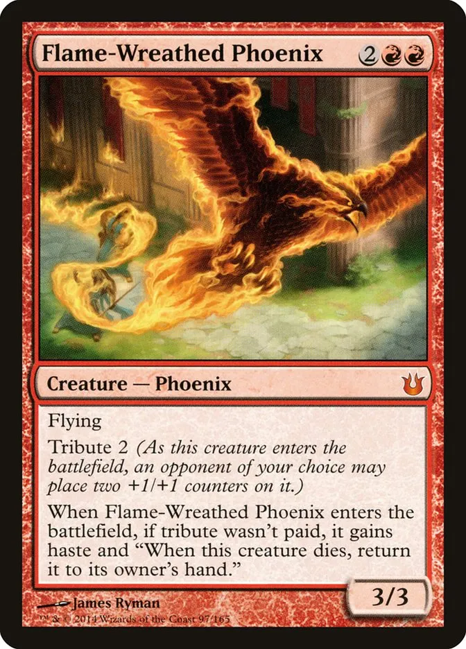 Flame-Wreathed Phoenix Front Face