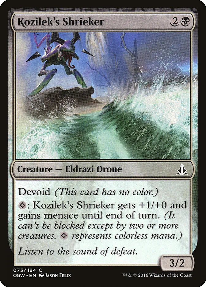 Kozilek's Shrieker Front Face