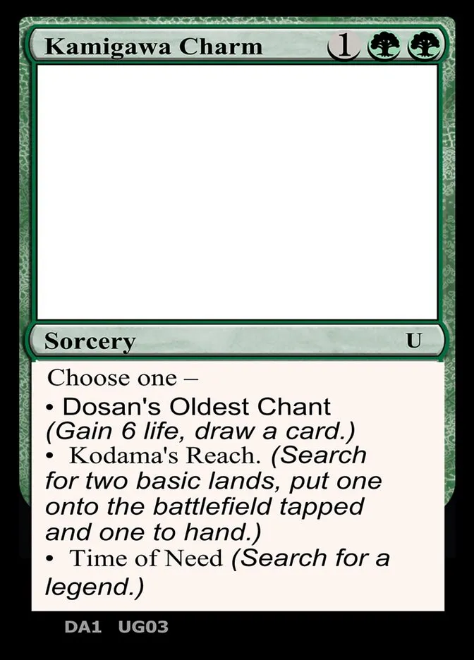 Kamigawa Charm Front Face
