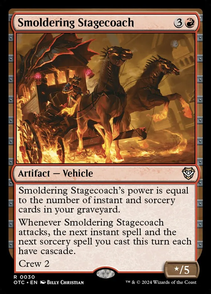 Smoldering Stagecoach Front Face