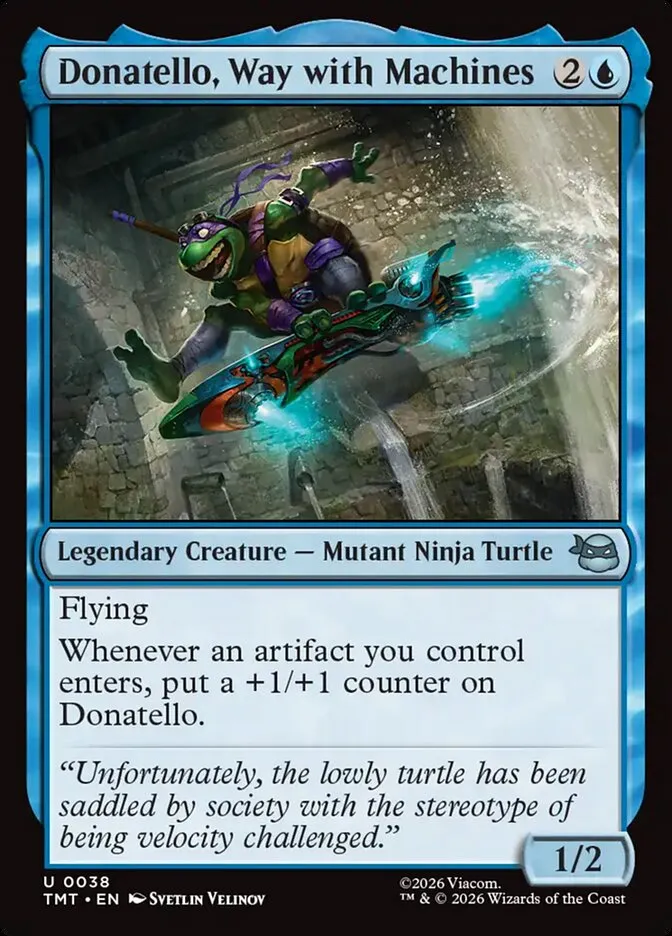 Donatello, Way with Machines Front Face