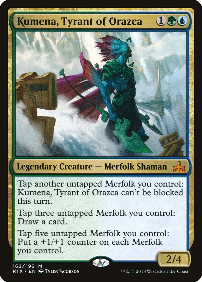 Kumena, Tyrant of Orazca Front Face