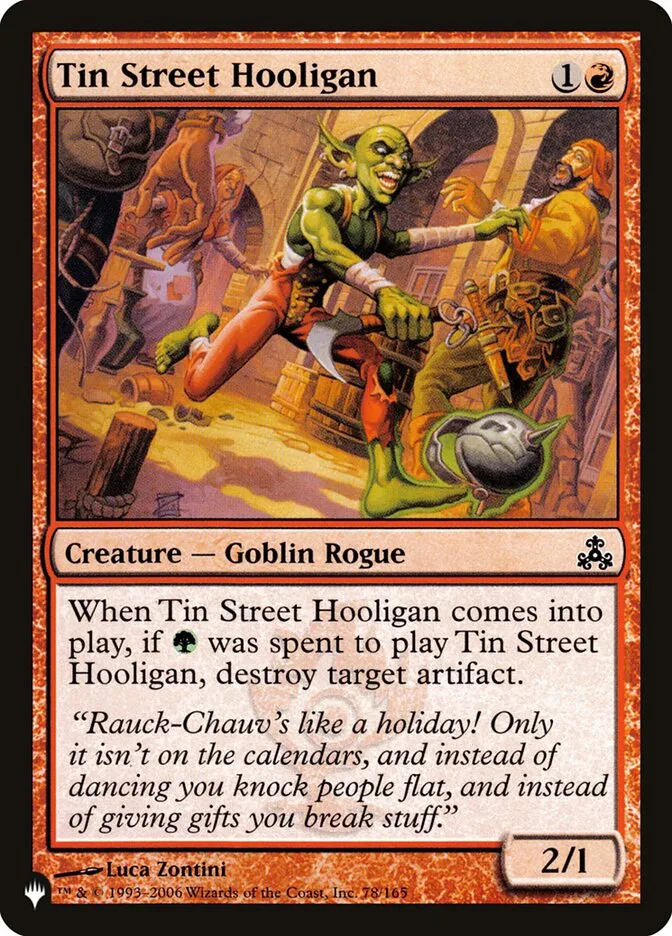 Tin Street Hooligan Front Face