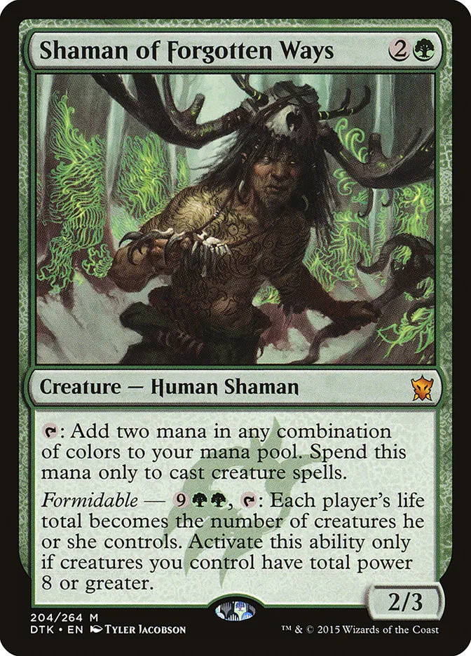 Shaman of Forgotten Ways Front Face