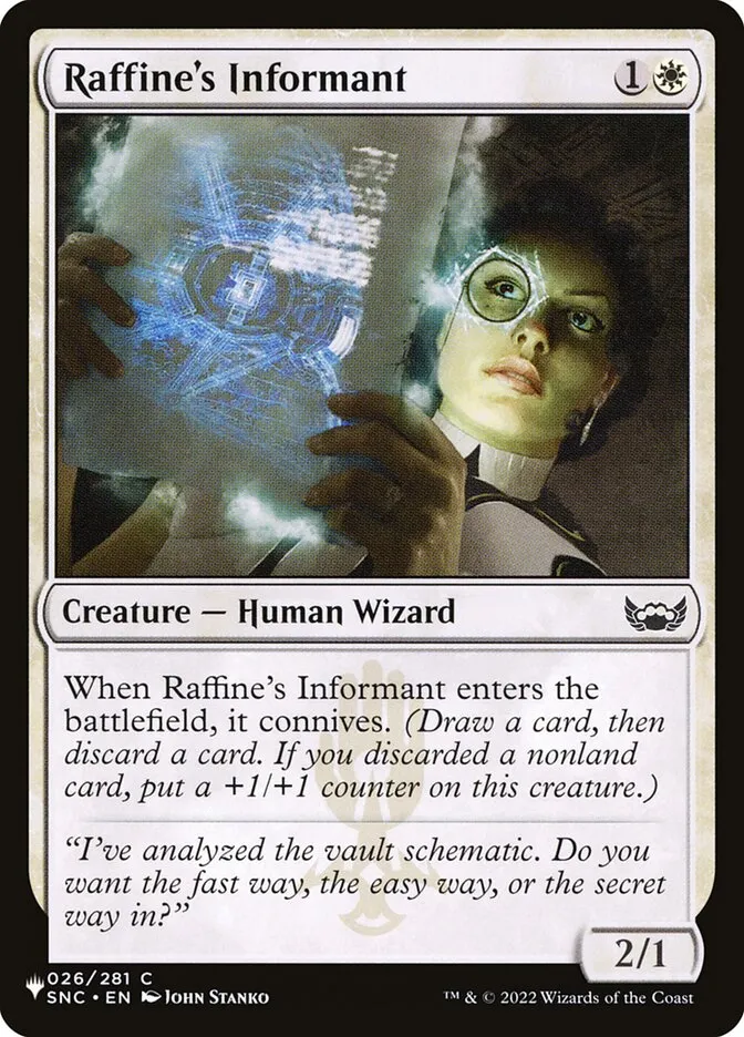 Raffine's Informant Front Face