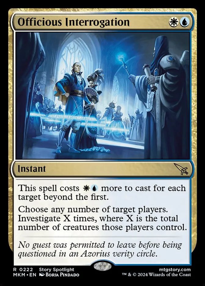 Officious Interrogation Front Face