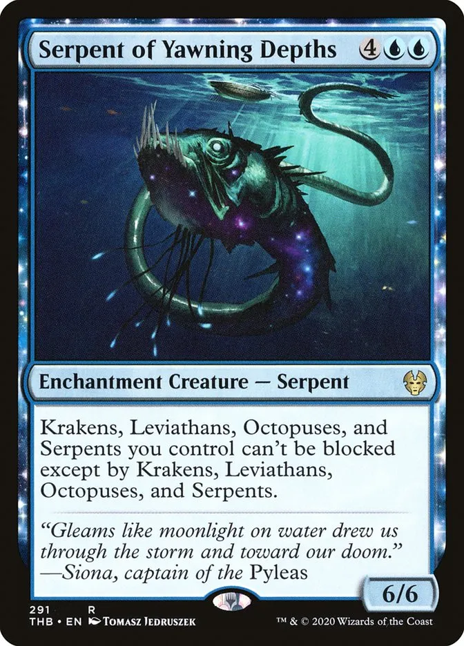 Serpent of Yawning Depths Front Face