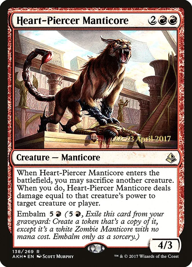 Heart-Piercer Manticore Front Face