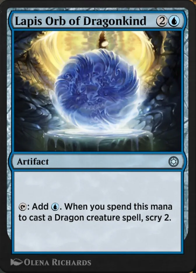 Lapis Orb of Dragonkind Front Face