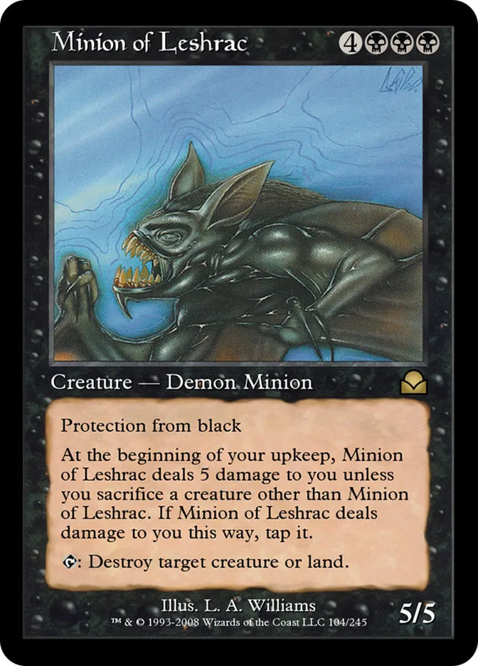 Minion of Leshrac Front Face