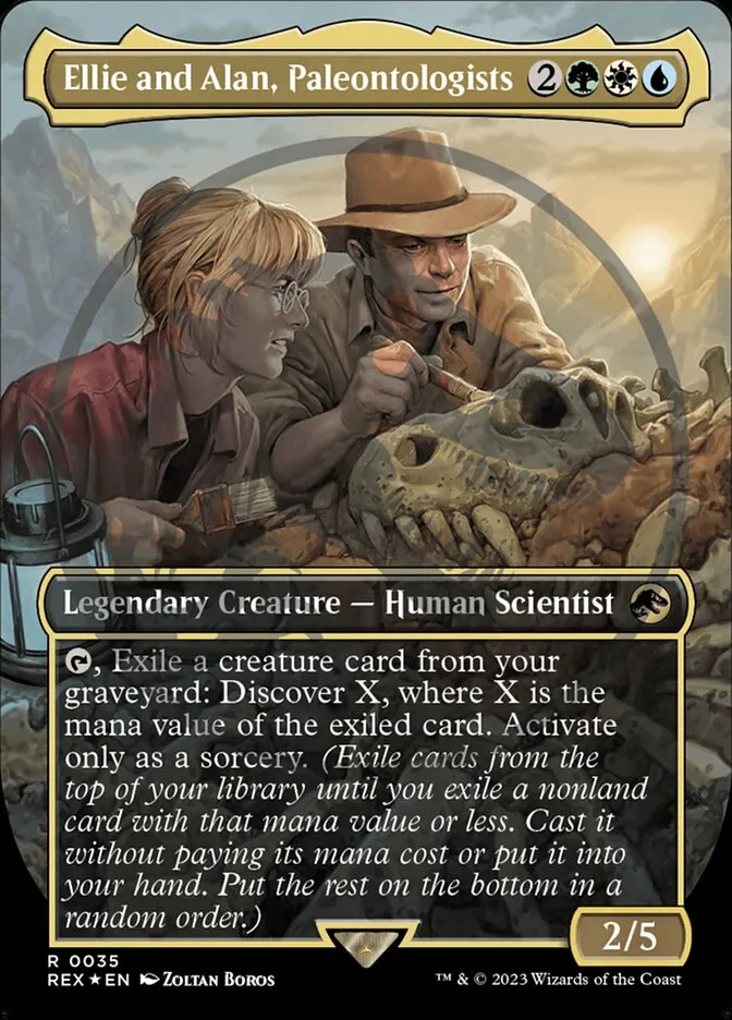 Ellie and Alan, Paleontologists Front Face