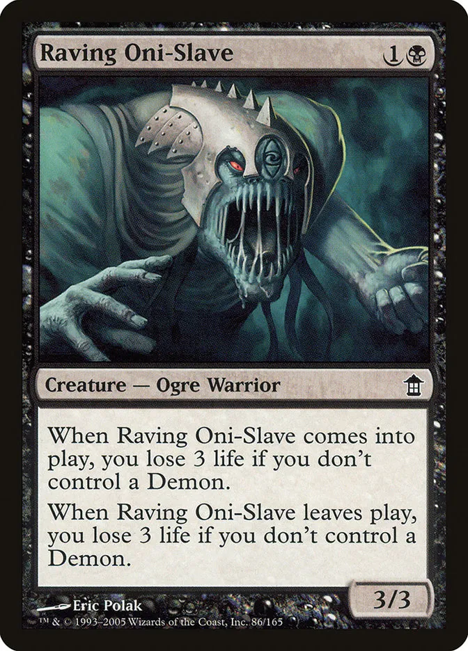 Raving Oni-Slave Front Face