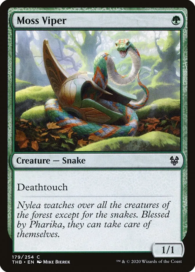 Moss Viper Front Face